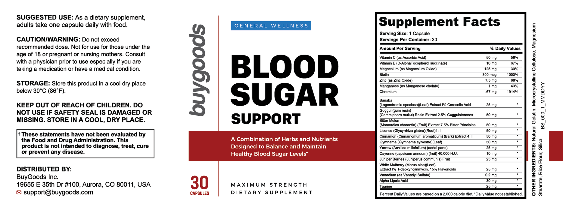 Blood Sugar Support