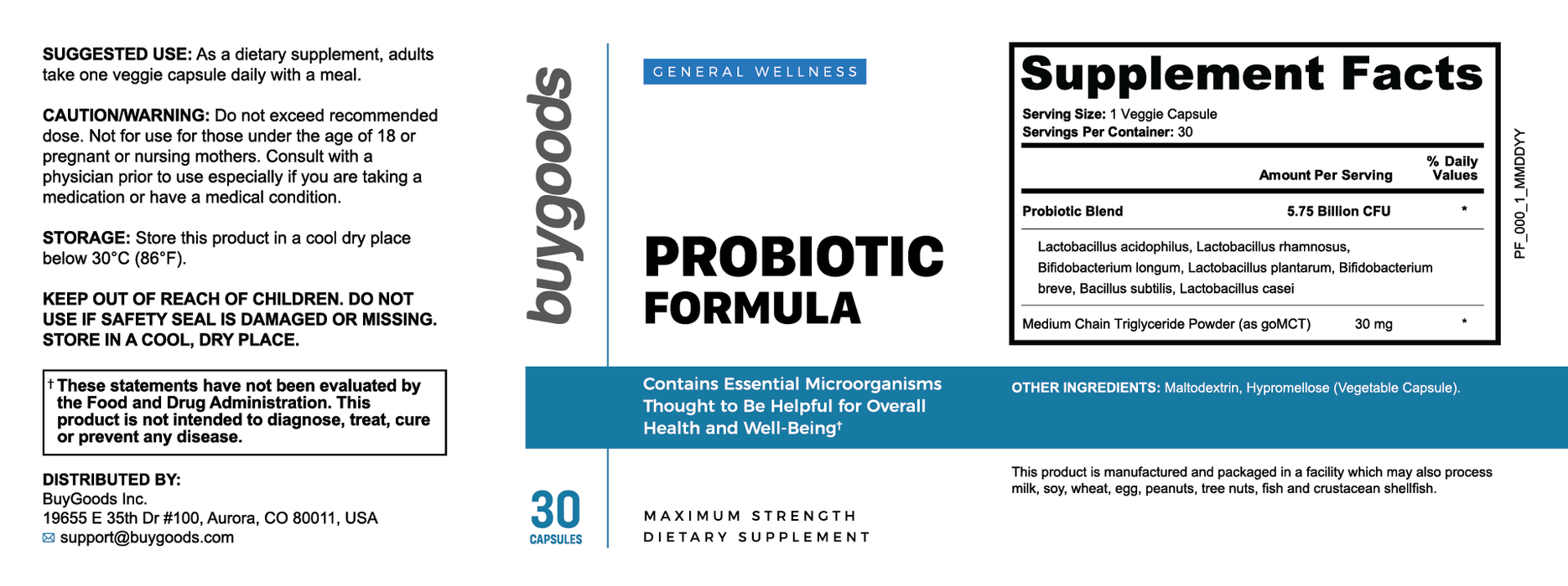 Probiotic Formula