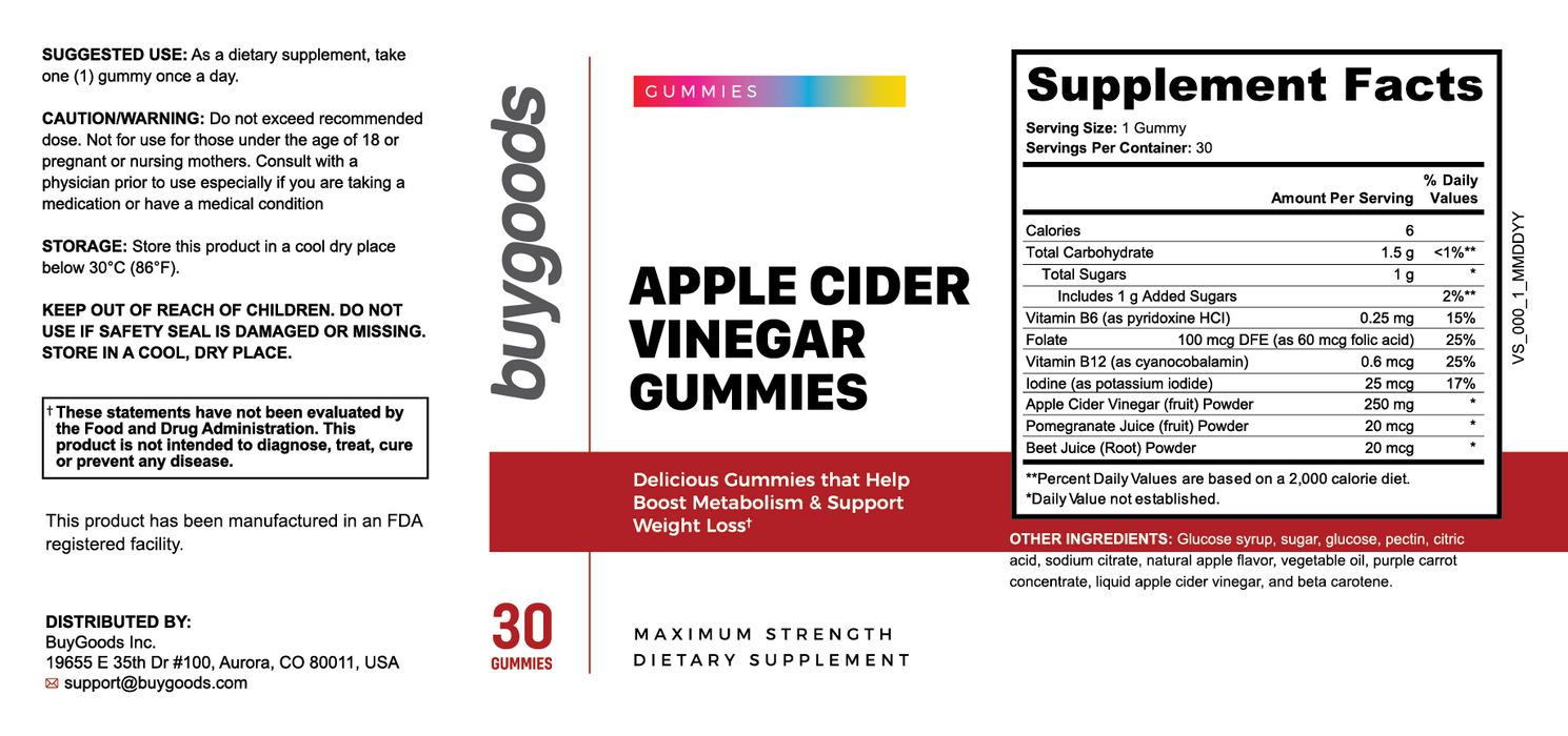 Apple Cider Vinegar Gummies