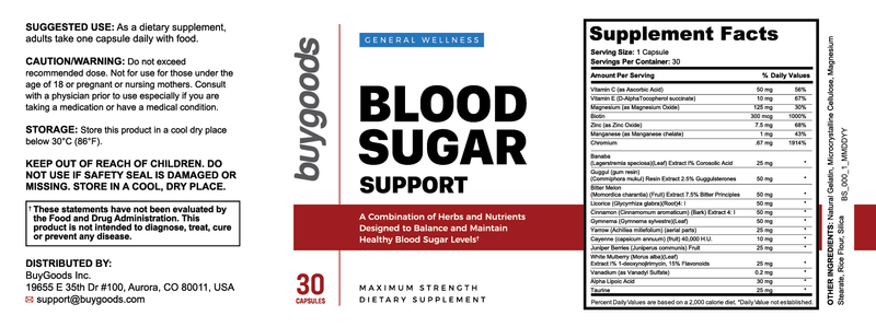 Blood Sugar Support