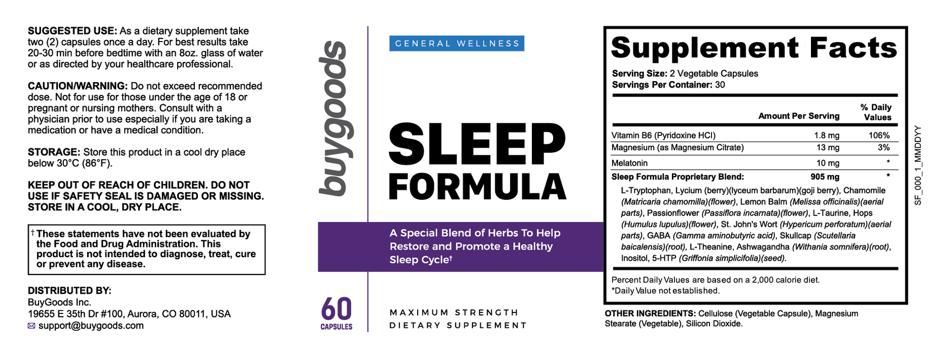 Sleep Formula